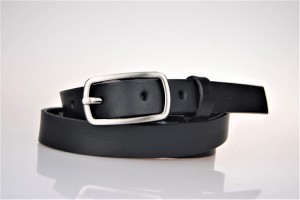 PASEK SKÓRZANY DAMSKI 2 CM - CZARNY