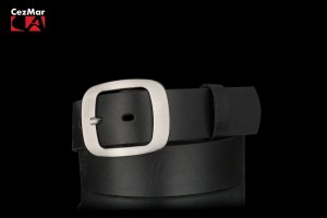 PASEK SKÓRZANY DAMSKI 4 CM- CZARNY