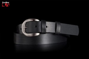 PASEK SKÓRZANY DAMSKI- 3CM- CZARNY
